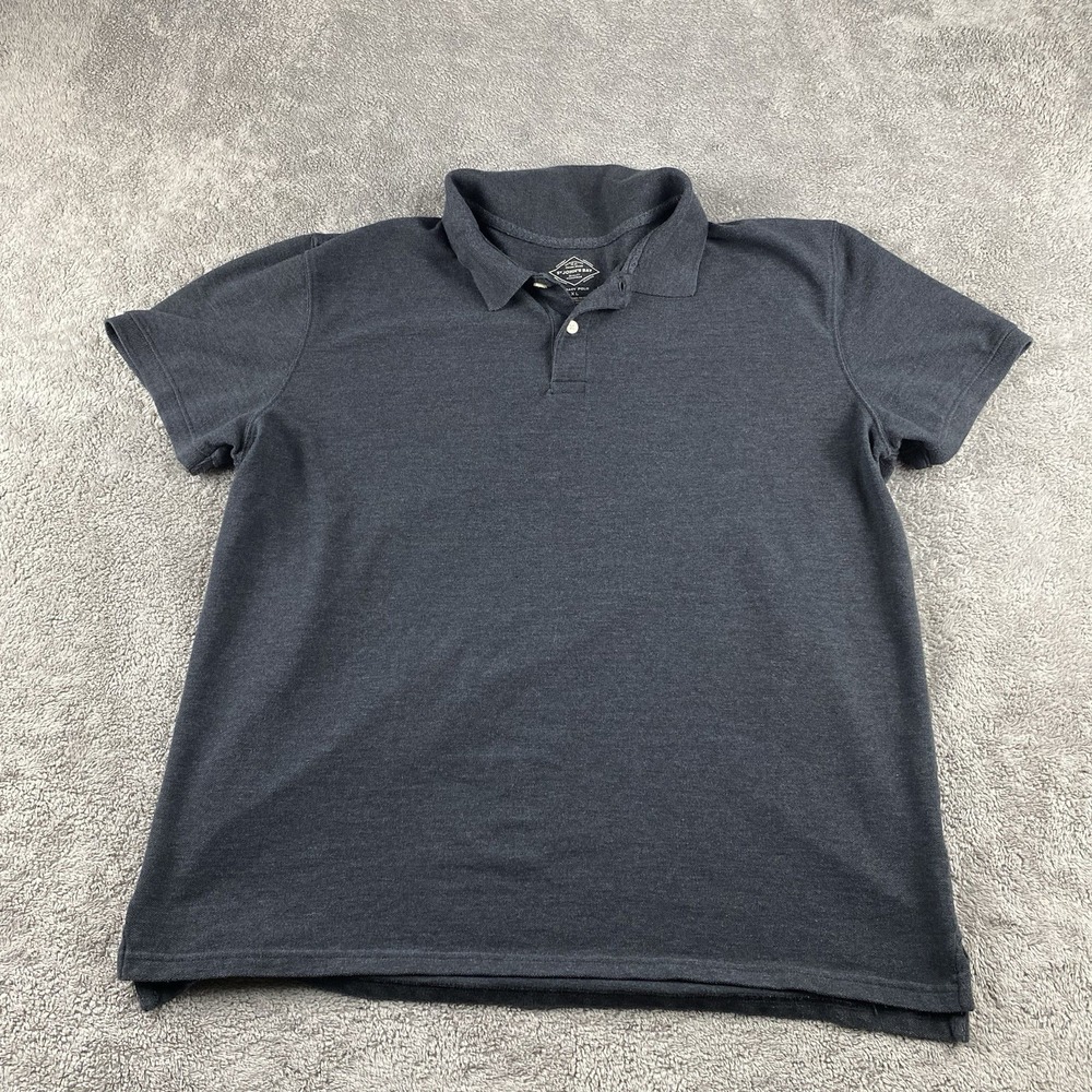 St Johns Bay Legacy Polo Shirt Mens XL Gray‎ Short Sleeve
